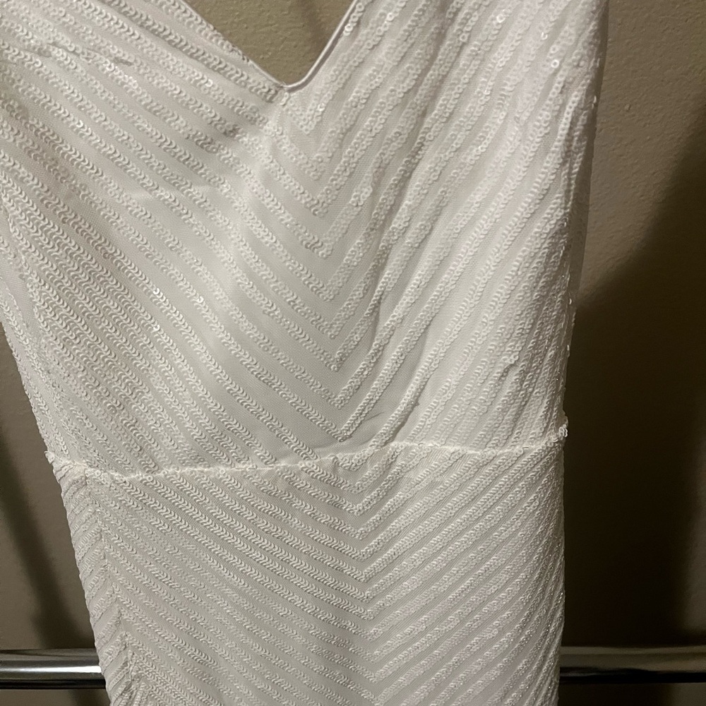 White sequin mermaid dress XXL - Picture 5 of 8